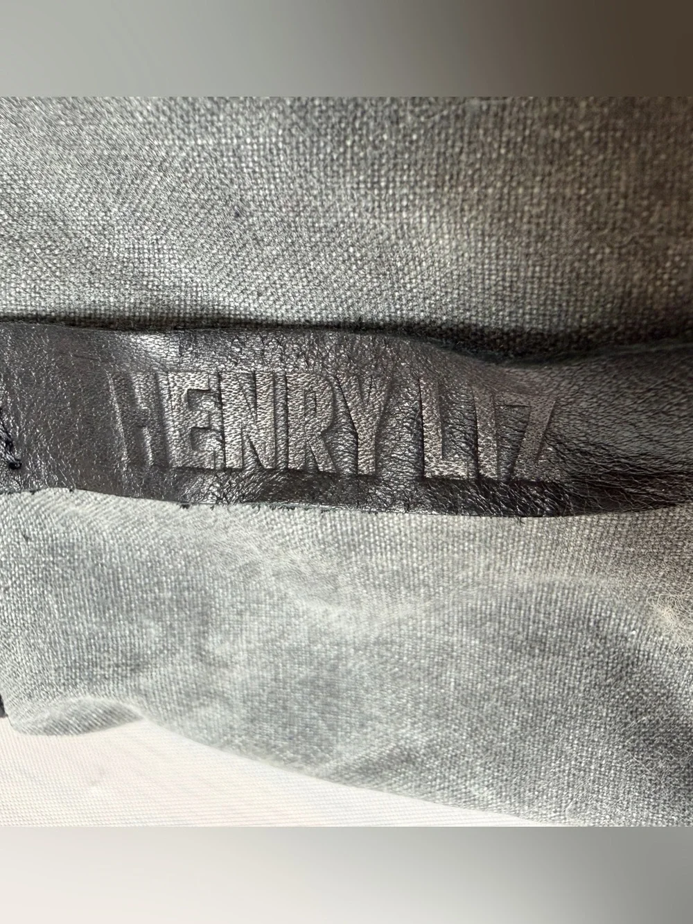 Henry Liz Slate Gray Waxed Canvas Bedford Convertible Tote Backpack and Pouch